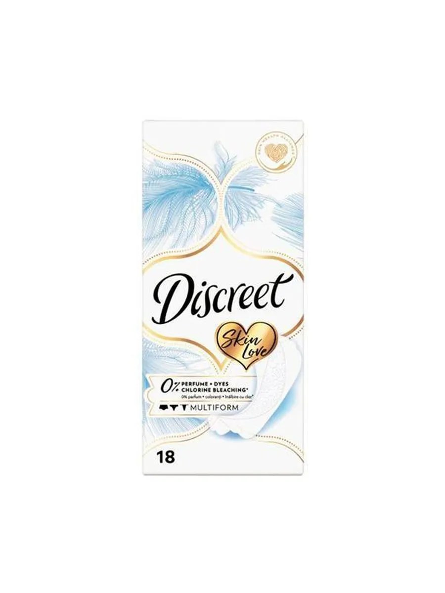 Alldays Discreet Прокладки женские гигиенические Skin Love Multiform Single, ежедневные, 18 шт