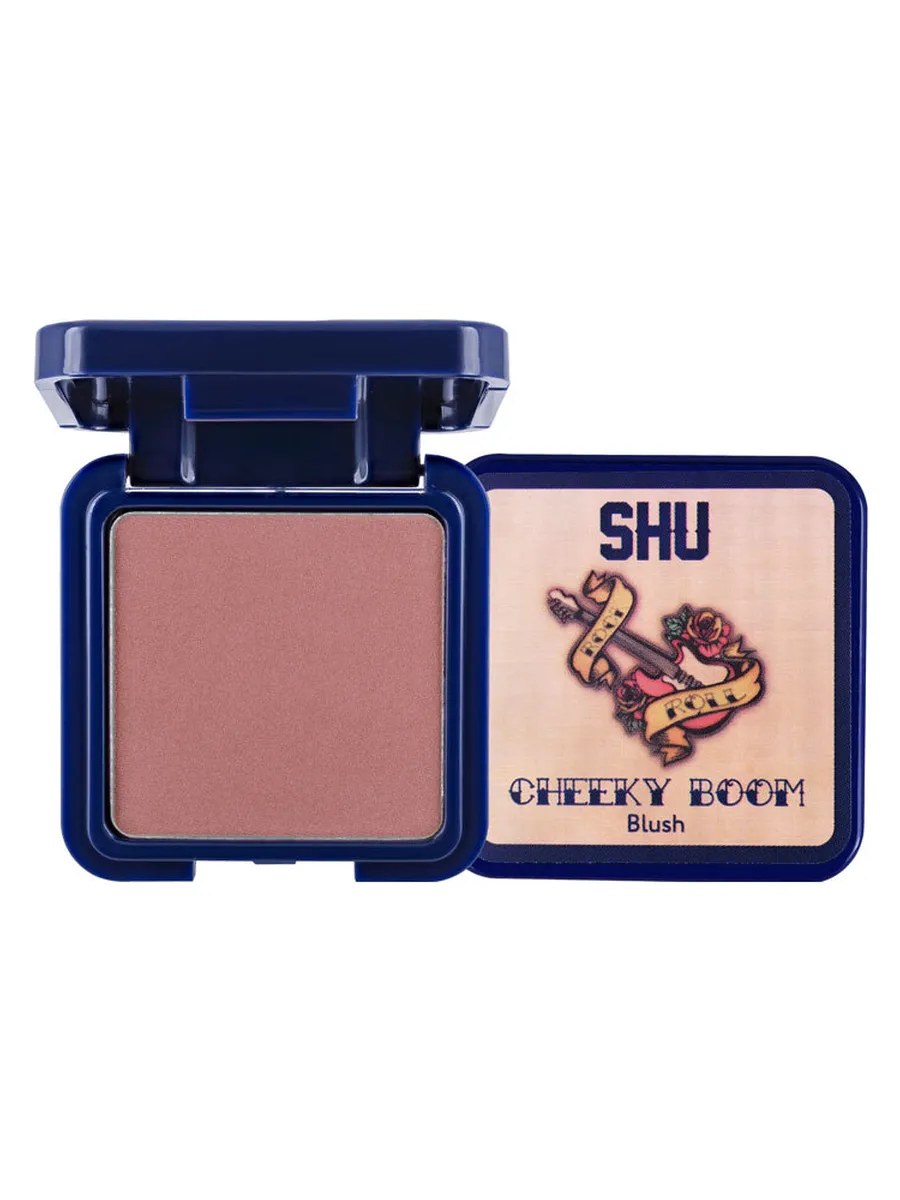 SHU Румяна для лица Cheeky Boom, компактные, тон №32, Карамельный, 3 гр
