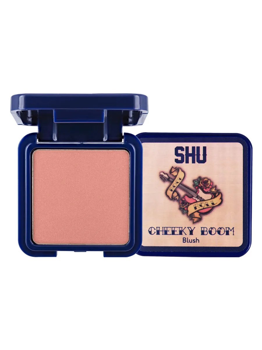 SHU Румяна для лица Cheeky Boom, компактные, тон №35, Нежный розовый, 3 гр