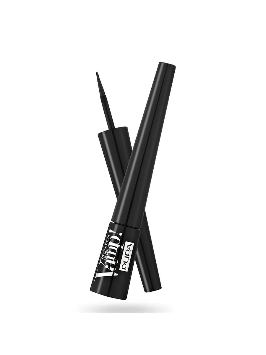 Pupa Подводка для глаз Vamp! Definition Liner, с фетровым апликатором, тон №100, Черный, 2,5 мл