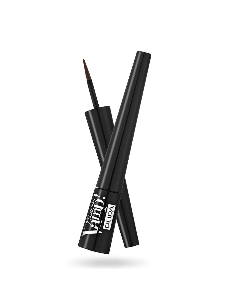 Pupa Подводка для глаз Vamp! Definition Liner, с фетровым апликатором, тон №200, Коричневый, 2,5 мл