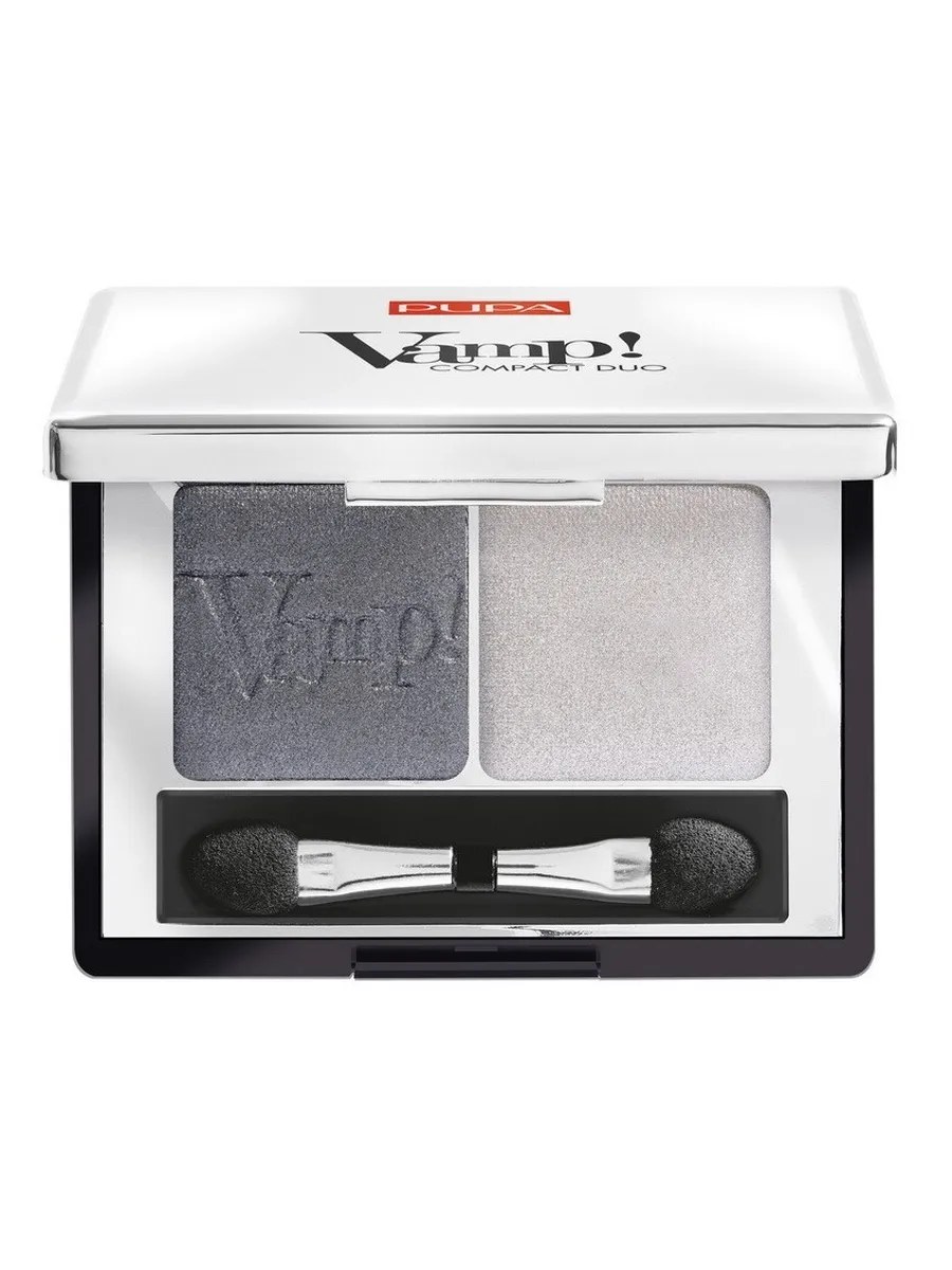 Pupa Тени Vamp! Duo, двойные, компактные, тон №009, Серебряный камень, 2,2 гр
