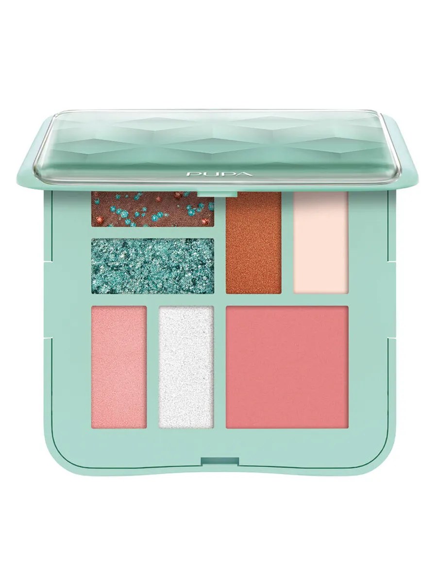 Pupa Палетка для макияжа лица Make-up Pallete S, тон №001, Aqua, 8 гр