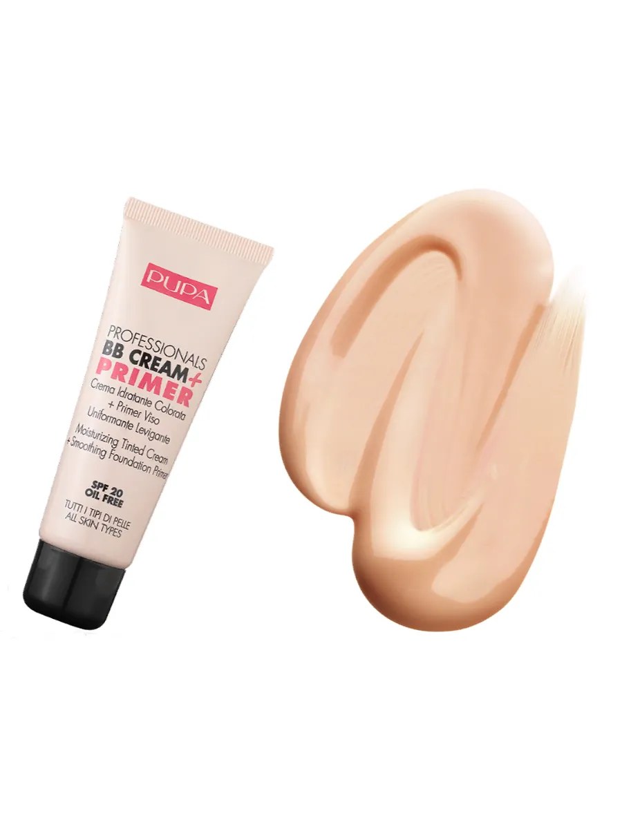 Pupa Крем тональный BB Cream, эффект праймера, для жирной и комбинированной кожи, тон №001, Светлый тон кожи