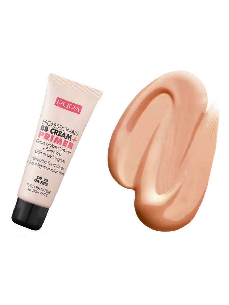 Pupa Крем тональный BB Cream, эффект праймера, для жирной и комбинированной кожи, тон №002, Средний тон кожи