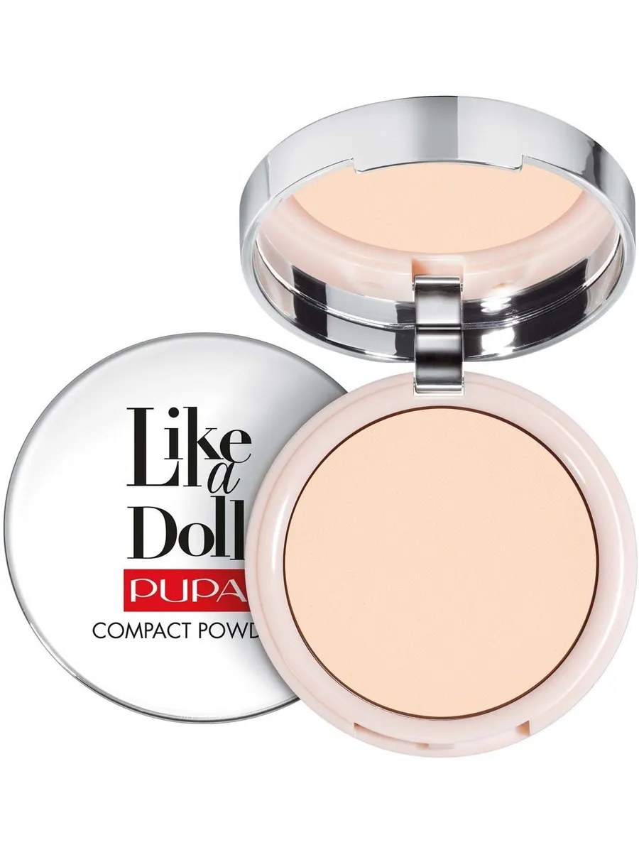 Pupa Пудра Like a Doll, компактная, тон №01, Фарфор, 10 гр