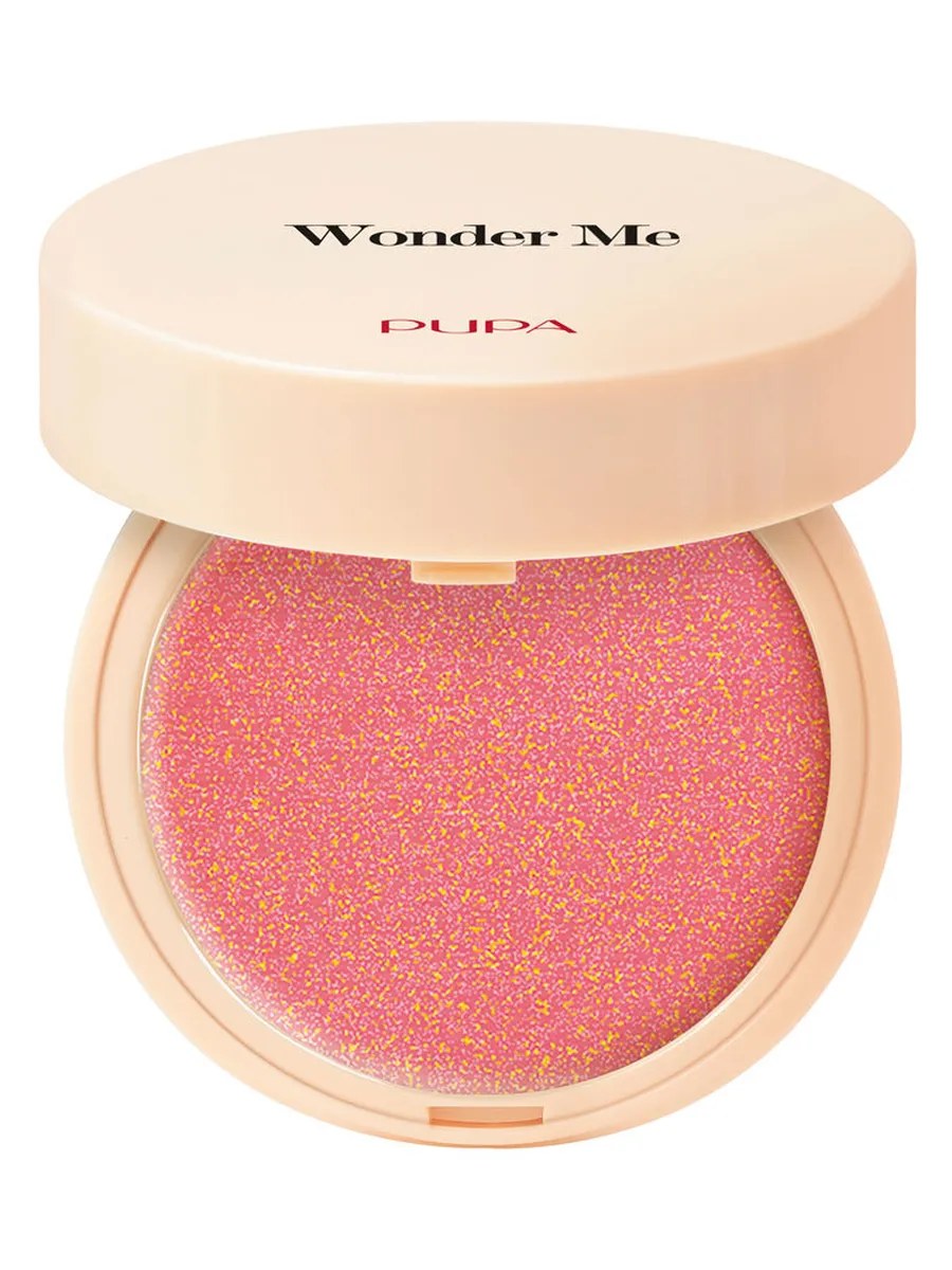 Pupa Румяна для лица Wonder Me Blush, натуральный эффект, с гиалуроновой кислотой, тон №001, Заинтересуй меня, 4 гр