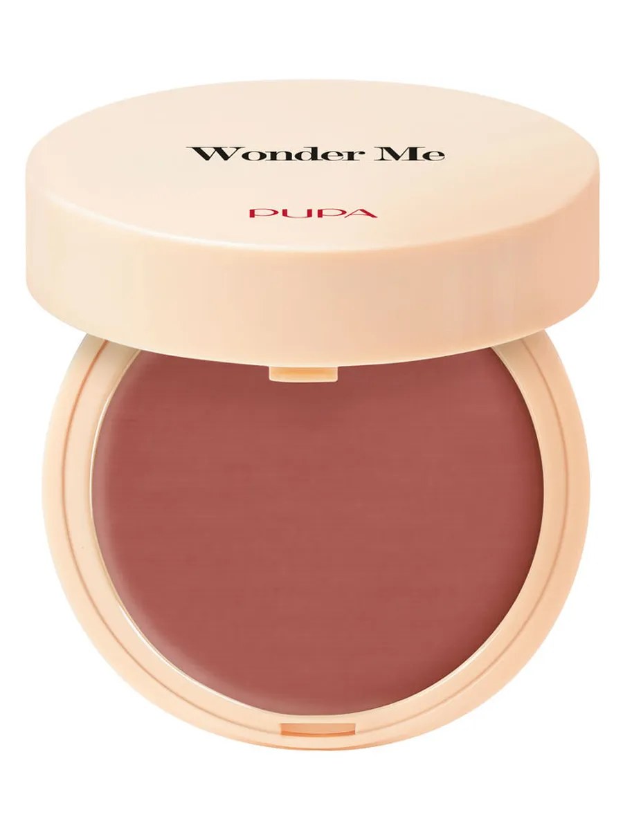 Pupa Румяна для лица Wonder Me Blush, натуральный эффект, с гиалуроновой кислотой, тон №005, Глубокая страсть, 4 гр