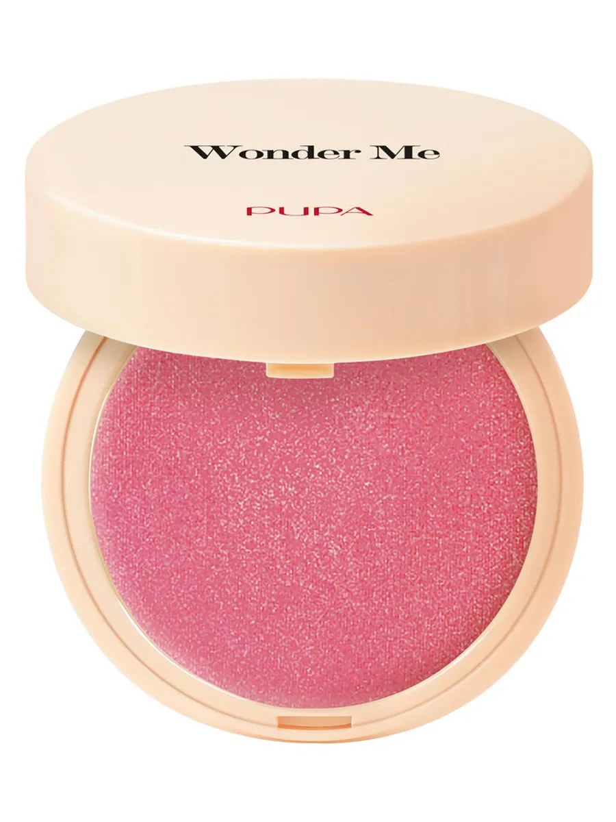 Pupa Румяна для лица Wonder Me Blush, натуральный эффект, с гиалуроновой кислотой, тон №006, Первый поцелуй, 4 гр