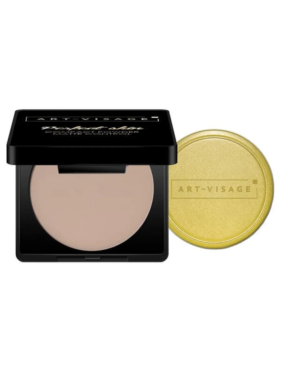 Art-Visage Пудра для лица  Perfect Skin, компактная, для жирной и комбинированной кожи, тон №212, Фарфоровый, 7 гр