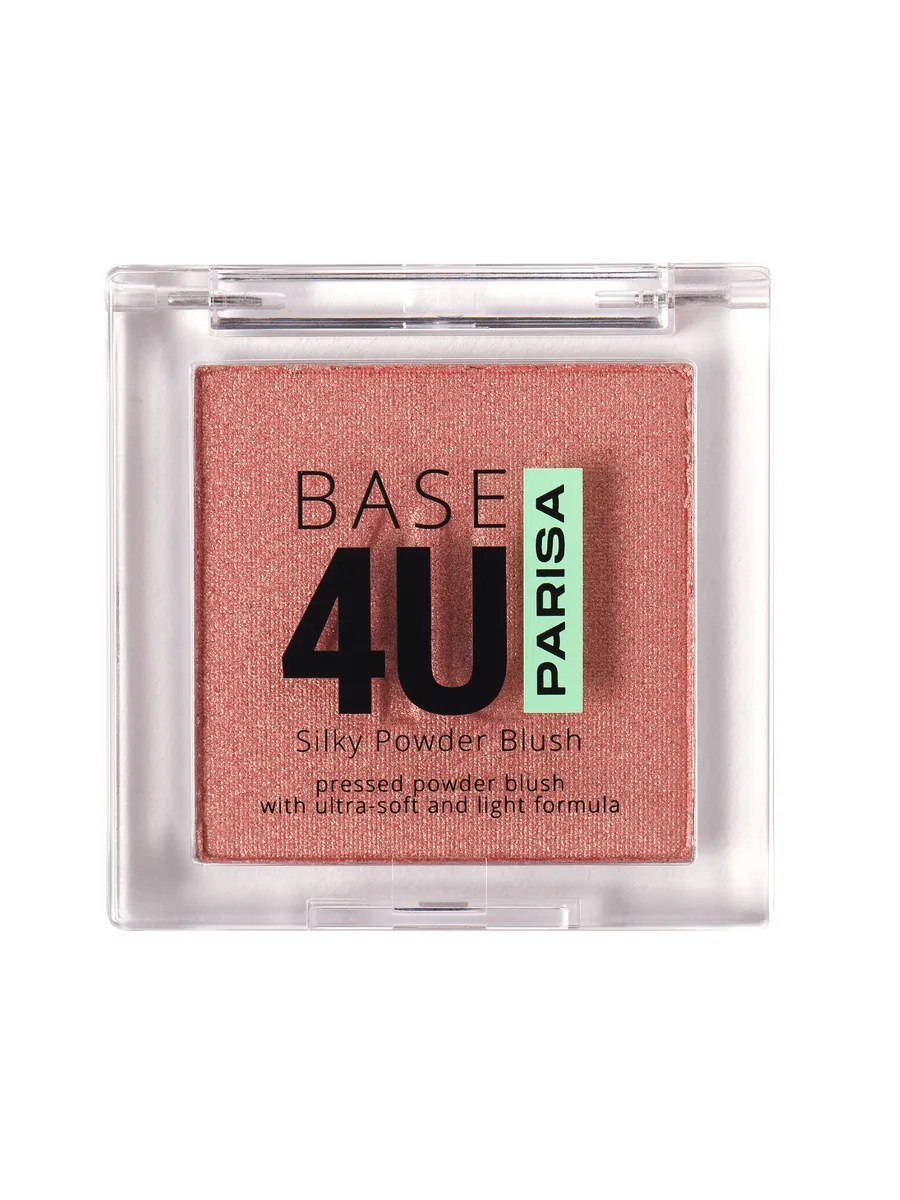 Parisa Румяна для лица Base 4U, B-705, шелковистые, прессованные, тон №01, 4 гр