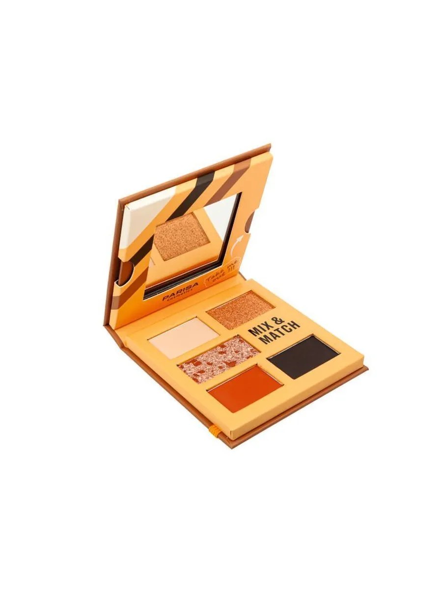 Parisa Набор теней для макияжа век Mix & Match, C-2305, 5 цветов, тон №3, Orange, 10 гр