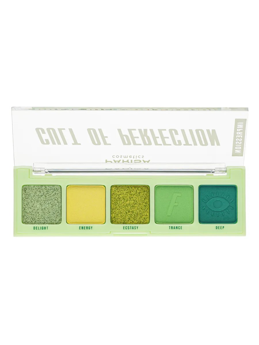 Parisa Набор теней для макияжа век Cult of Perfection, Е-605, 5 цветов, тон №5, Impression, 4,2 гр