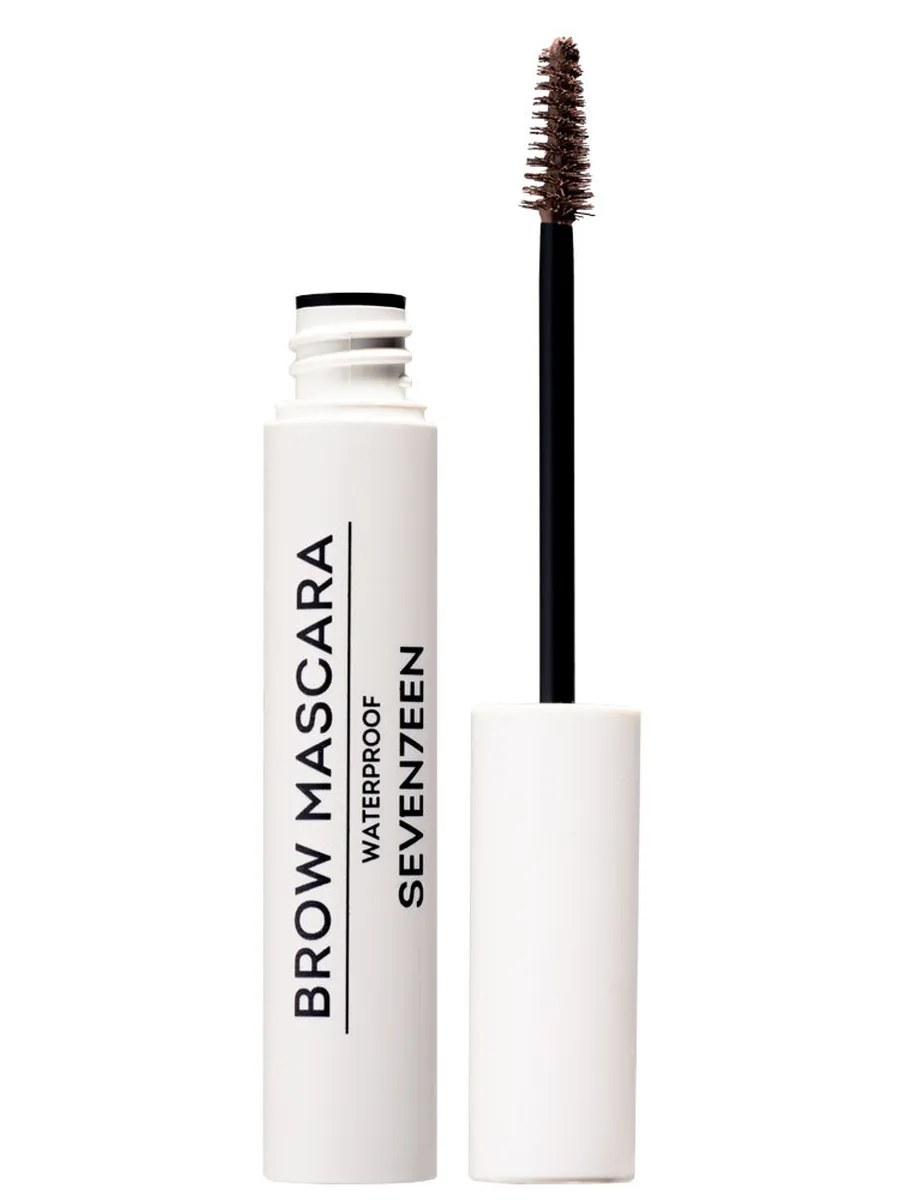 Seventeen Тушь для бровей Brow Mascara Waterproof, водостойкая, тон №02, Пепельно-коричневый