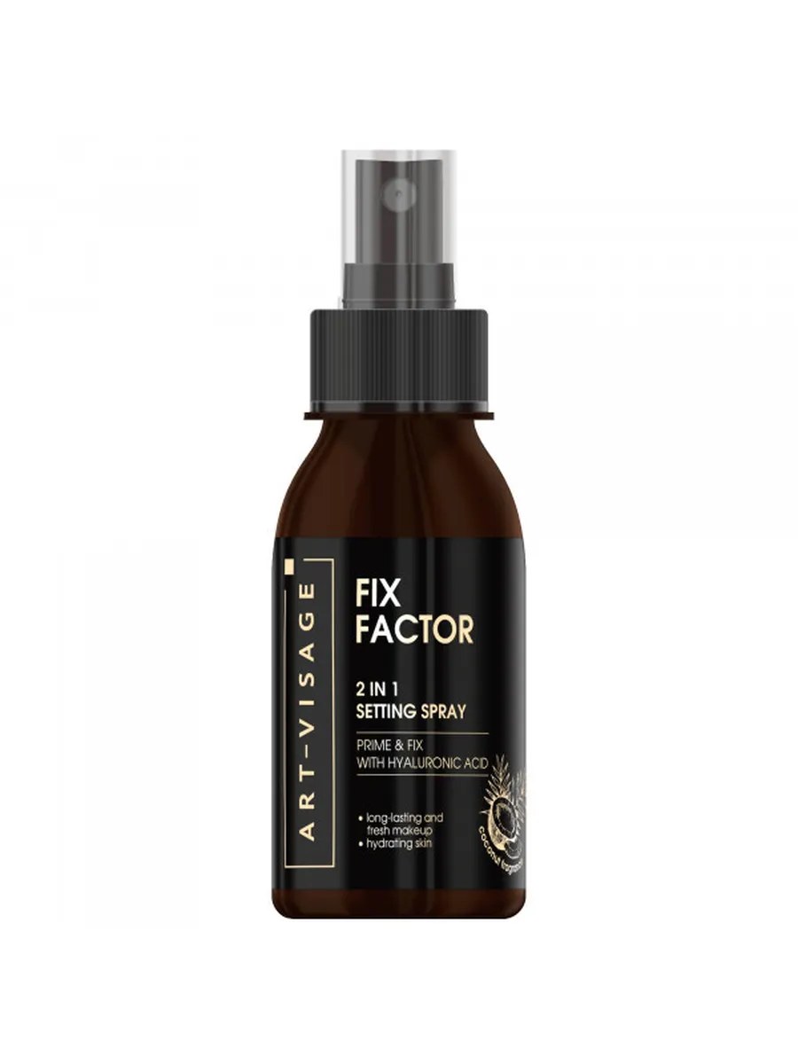 Art-Visage Фиксатор макияжа 2 в 1 Fix Factor, тон №01, Кокосовый, 105 мл