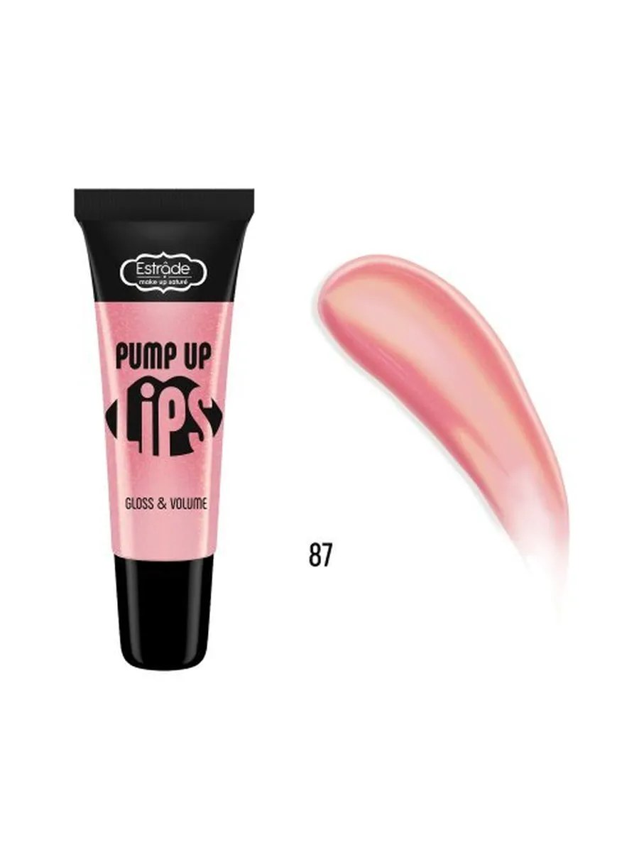 Estrade Блеск для губ Pump Up Lips, с плампинг-эффектом, тон №87, 12 мл