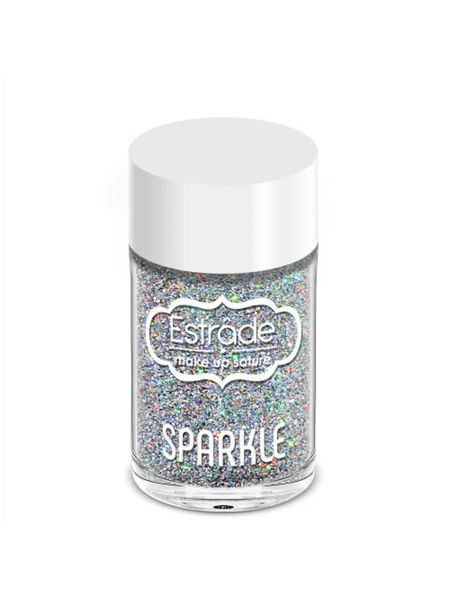 Estrade Глиттер Sparkle, рассыпчатый, тон №51, Серебряный голографик, 3 гр