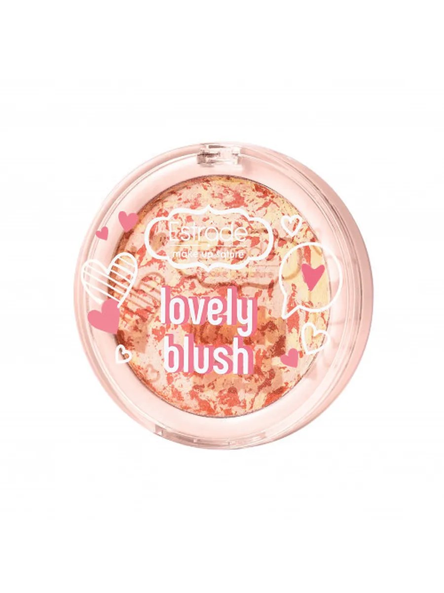 Estrade Румяна для лица Lovely Blush, компактные, тон №202, Персиковый, 5 гр