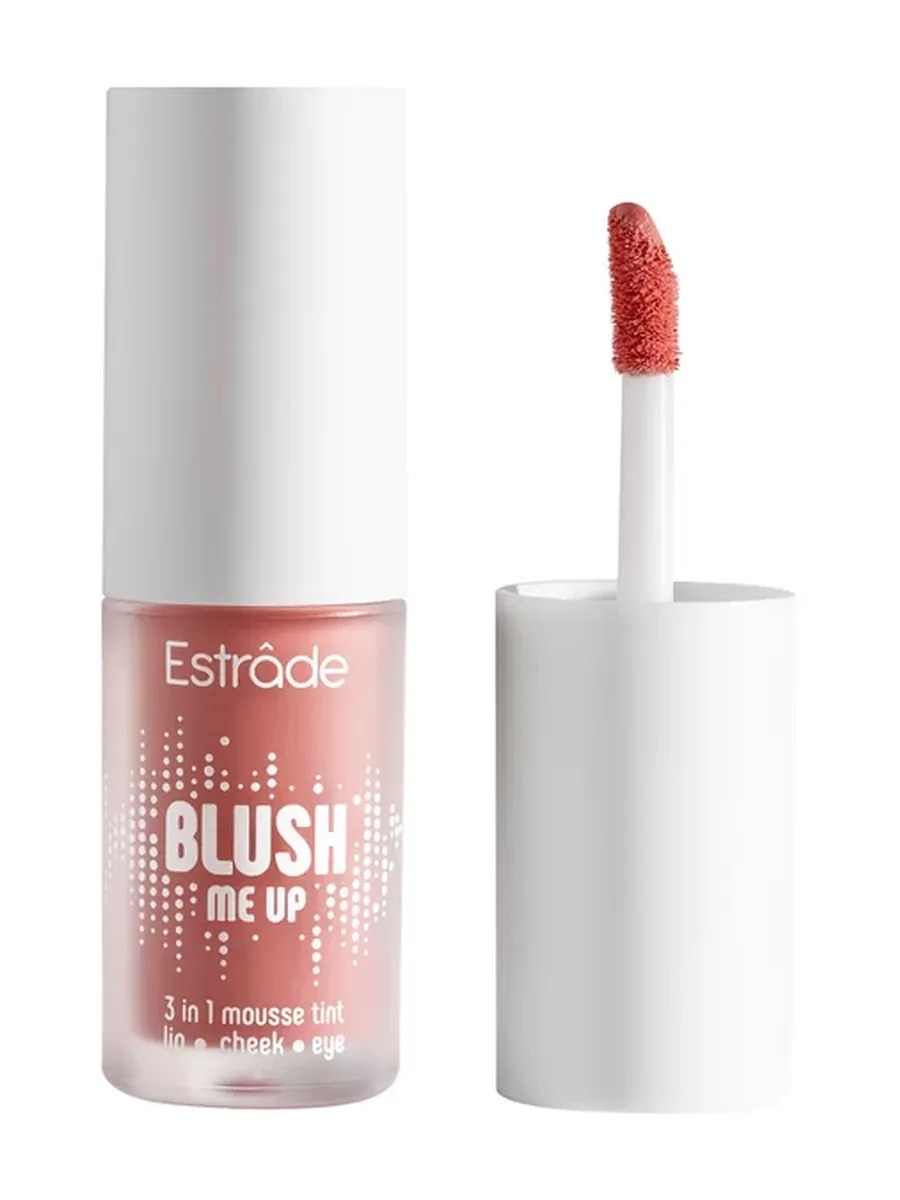 Estrade Тинт для щек, губ и век 3 в 1 Blush Me Up, стойкий, муссовый, с пудровым финишем, тон №902, Нежно-розовый, 4 мл