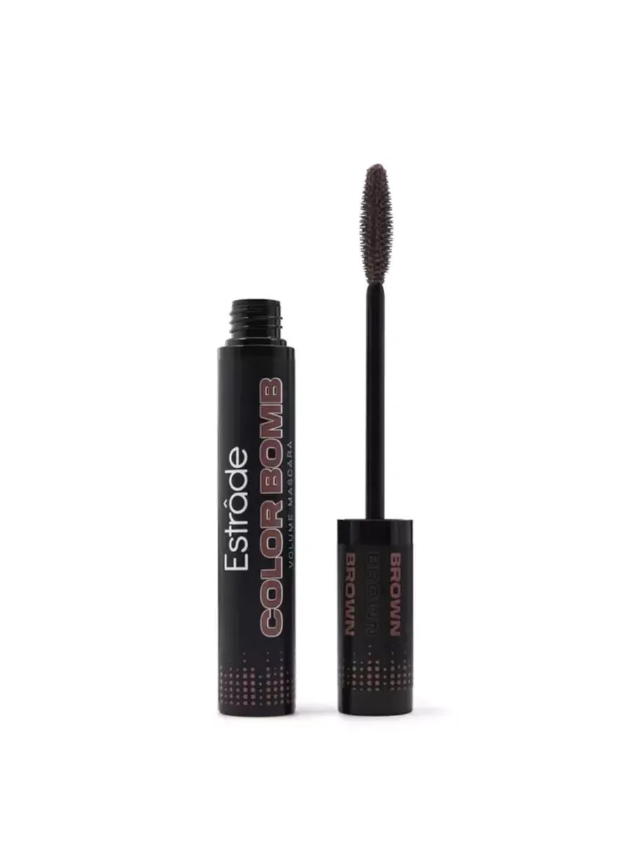 Estrade Тушь для ресниц Color Bоmb Volume, цветная, тон №36, Коричневый, 13 мл