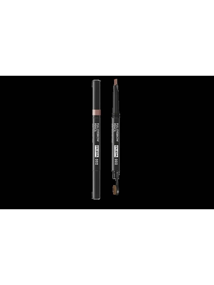 Pupa Карандаш для бровей Full Eyebrow Pencil, автоматический, с мгновенным эффектом заполнения, тон №002, Коричневый, 0,2 гр