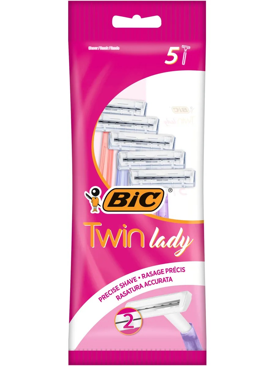 Bic Станок бритвенный Twin Lady, одноразовый, женский, 5 шт