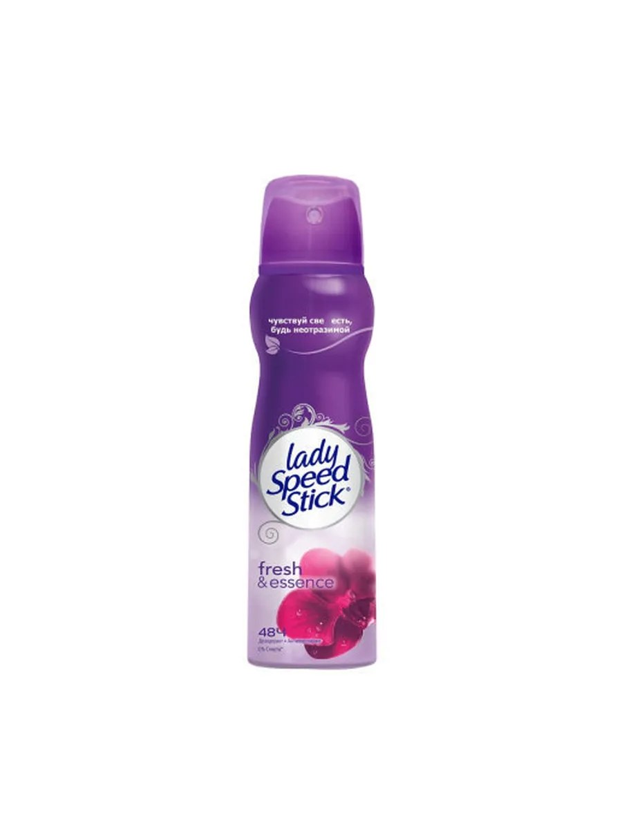 Lady Speed Stick Дезодорант-антиперспирант спрей Fresh & Essence Черная орхидея, 150 мл