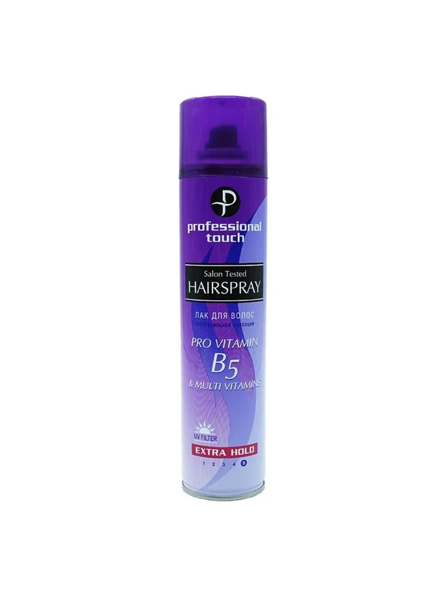 Professional Touch Лак для волос Pro Vitamin B5 & Multi Vitamins, экстра сильная фиксация, 265 мл