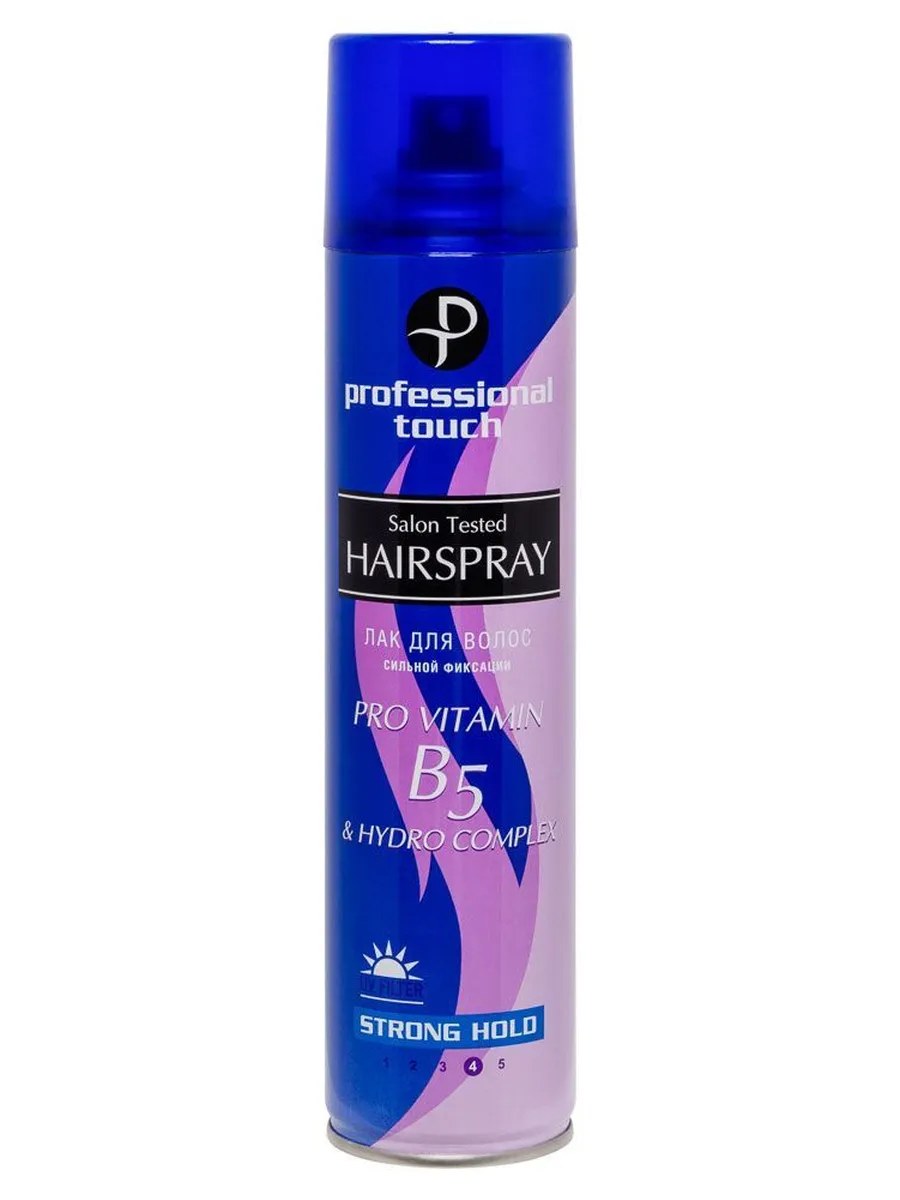 Professional Touch Лак для волос Pro Vitamin B5 & Hydro Complex, сильная фиксация, 265 мл