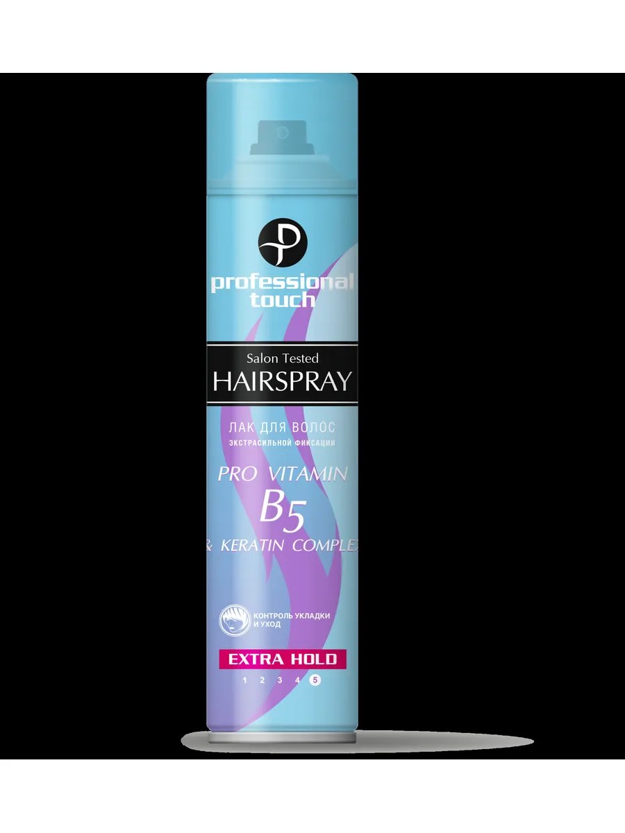 Professional Touch Лак для волос Pro vitamin B5 & Keratin Complex, экстра сильная фиксация, 265 мл