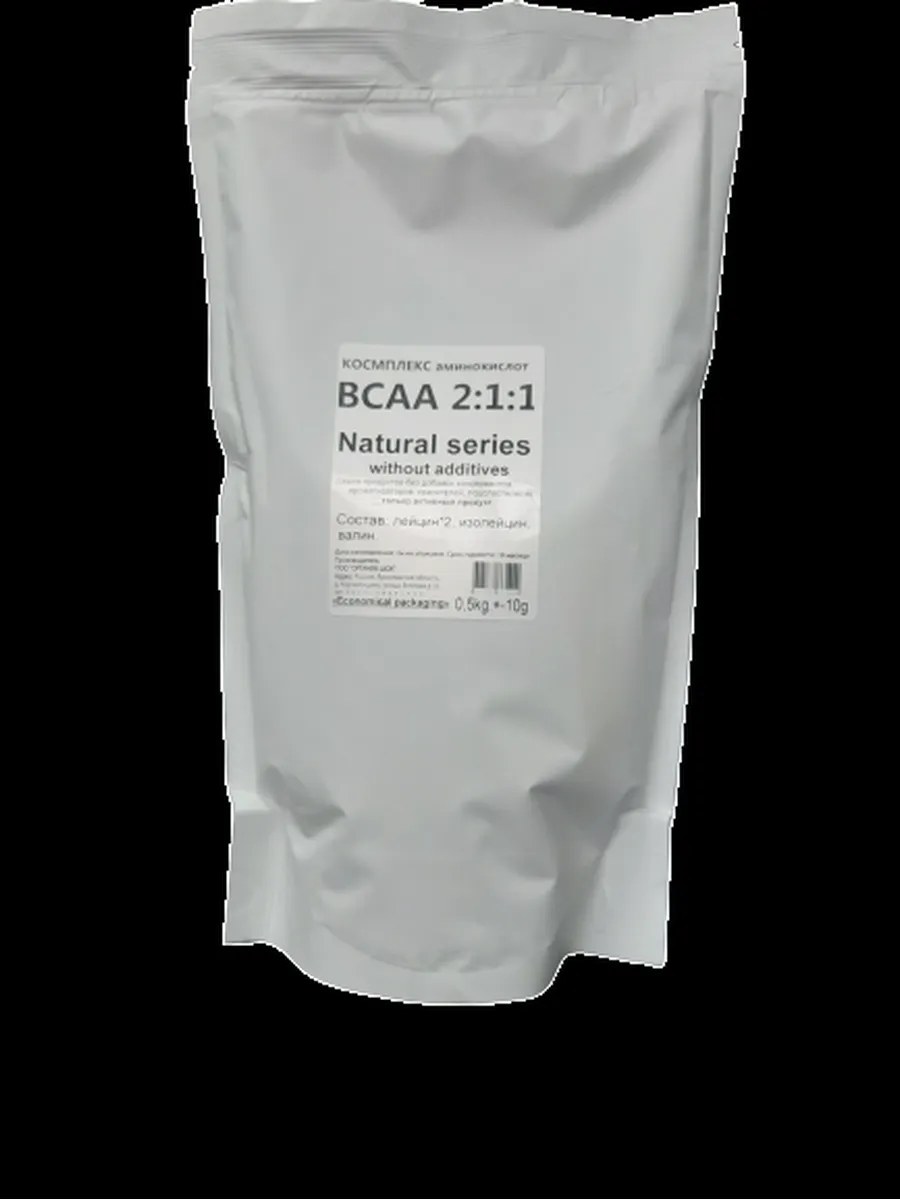 Natural Series Аминокислоты BCAA  2:1:1, натуральный вкус, 0,5 кг
