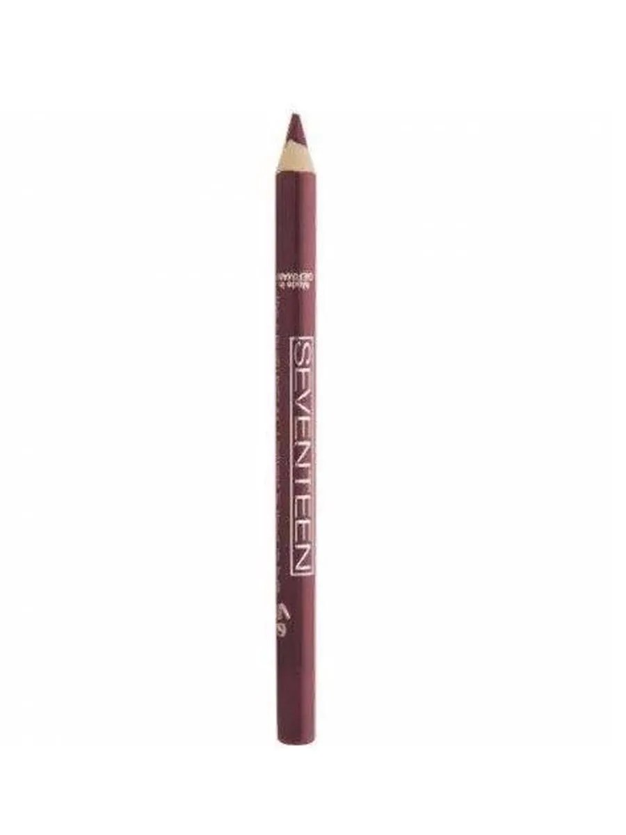 Seventeen Карандаш для губ Super Smooth W/P Lip Liner, с витамином Е, водостойкий, тон №08, Клюква, 1 гр