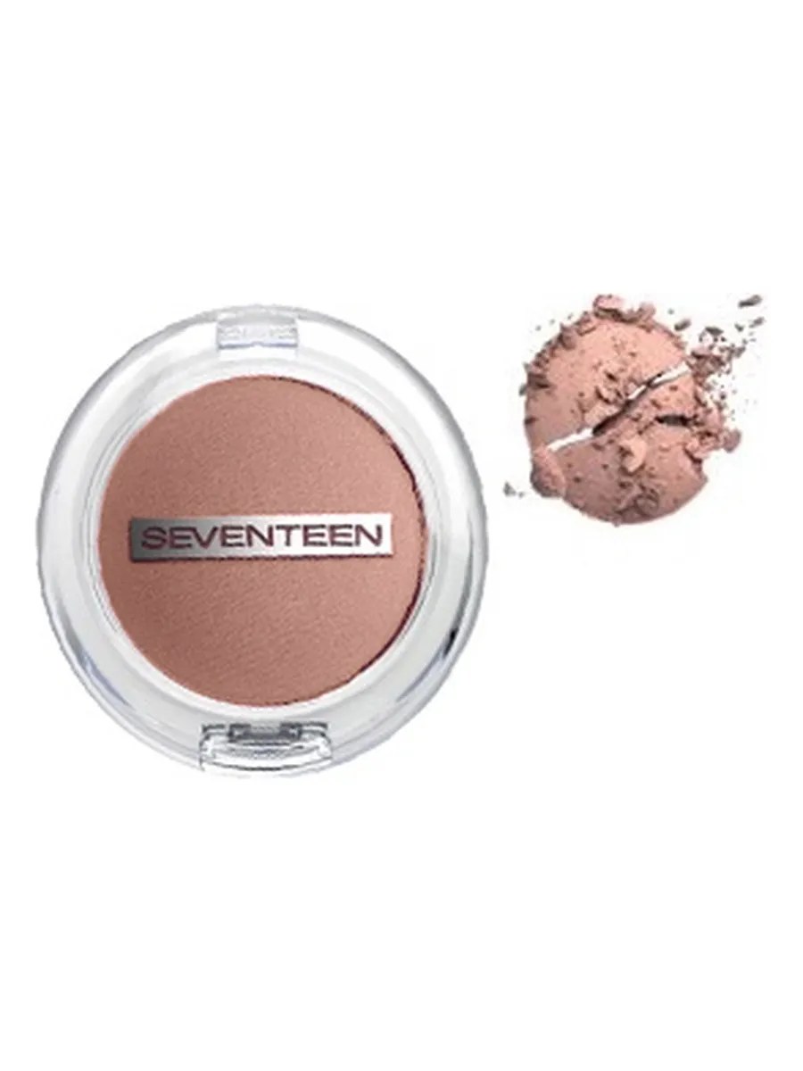 Seventeen Румяна для лица Pearl Blush Powder, компактные, перламутровые, тон №4, Фундук, 7,5 гр
