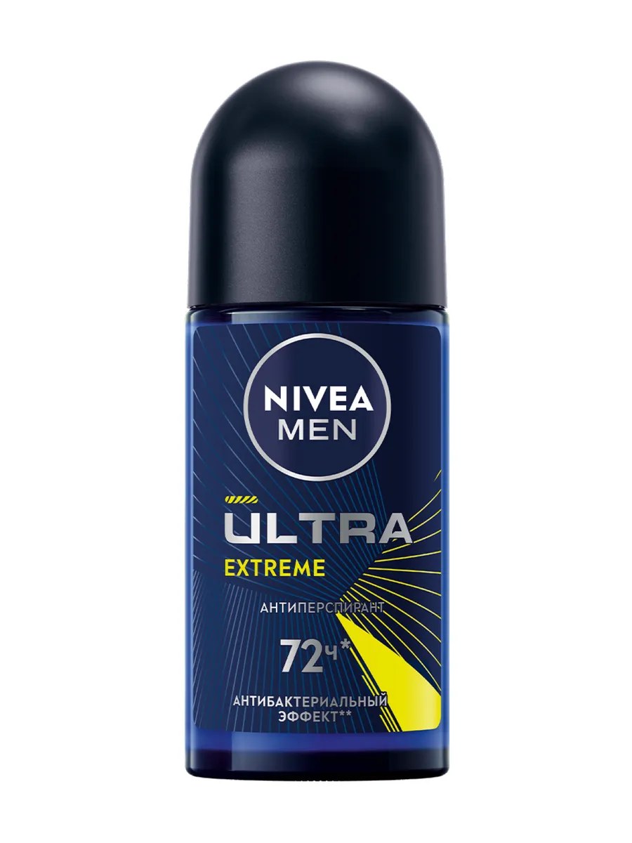 Nivea Men Дезодорант-антиперспирант шариковый Ultra Extreme, с антибактериальным эффектом, 50 мл