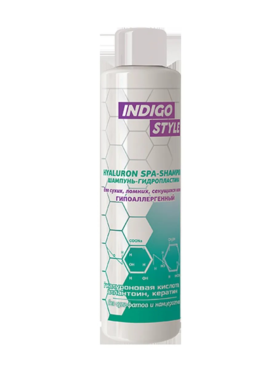 Indigo Style Hyaluron Шампунь-гидропластика волос, для сухих и ломких, секущихся волос, 1000 мл