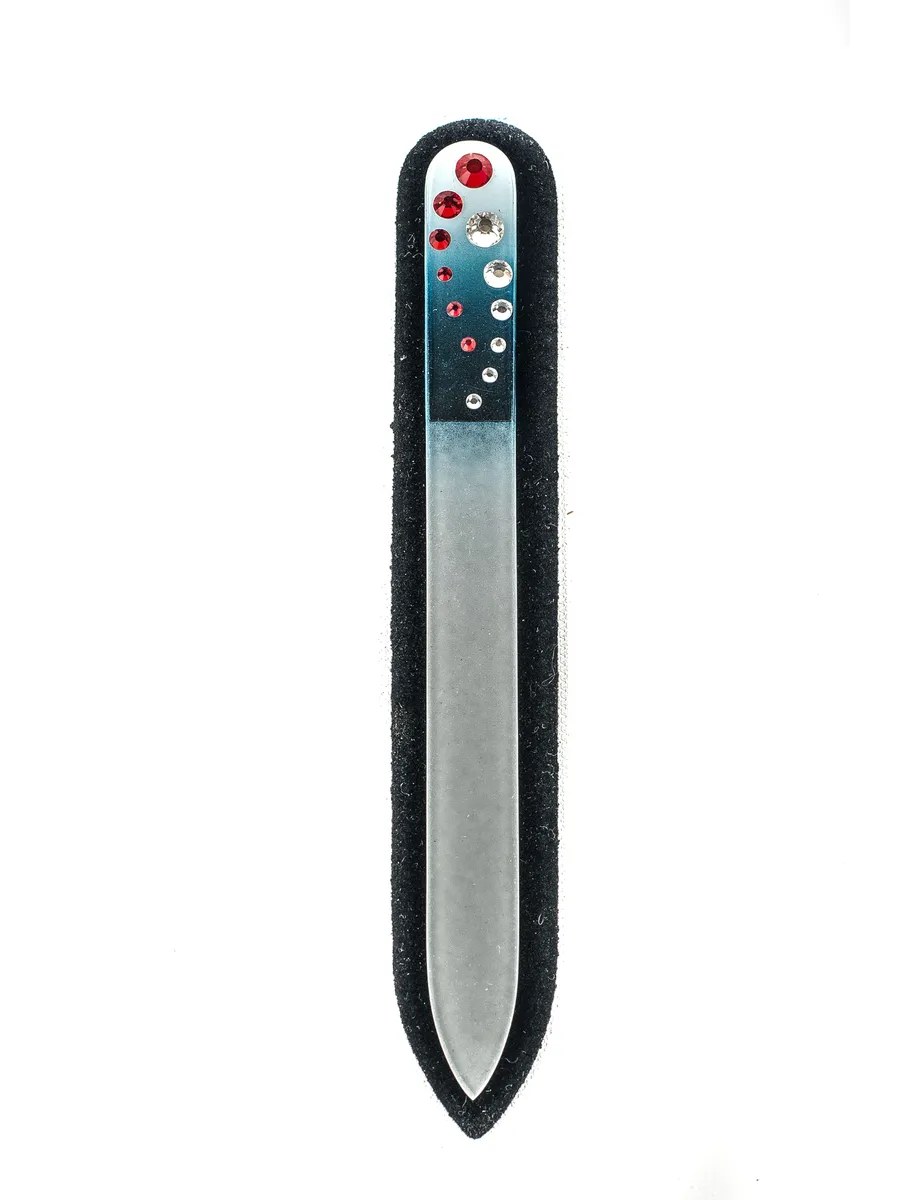 Chili Пилочка для ногтей, хрусталь со стразами, G002, 130мм
