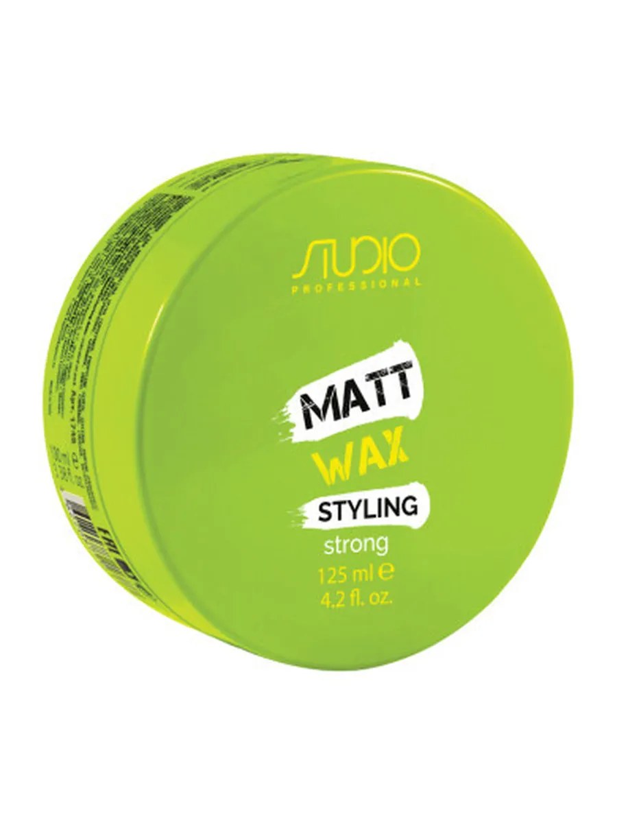 Kapous Studio Professional Styling Воск для волос Matt Wax, матовый, сильная фиксация, 125 мл