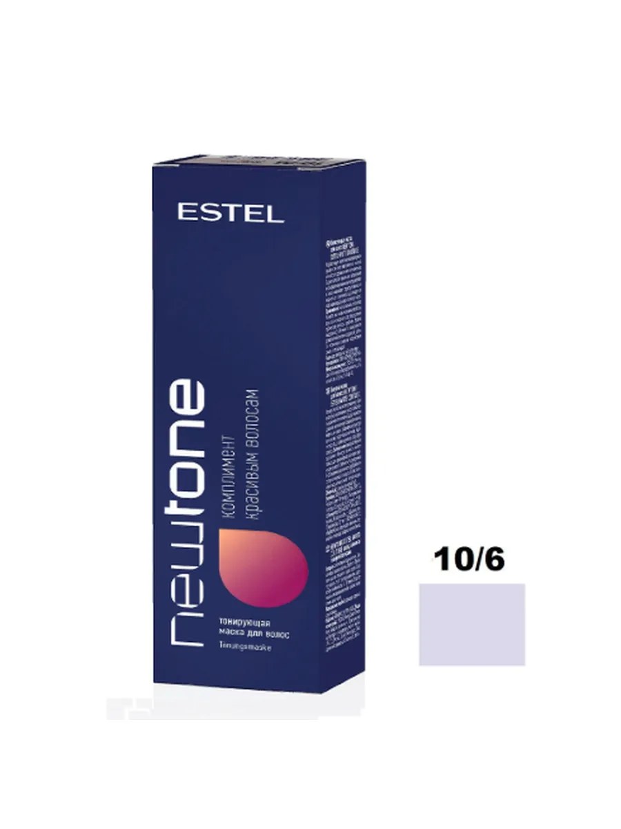 Estel Маска для волос Newtone, тонирующая, тон №10/6, Светлый блондин фиолетовый, 60 мл