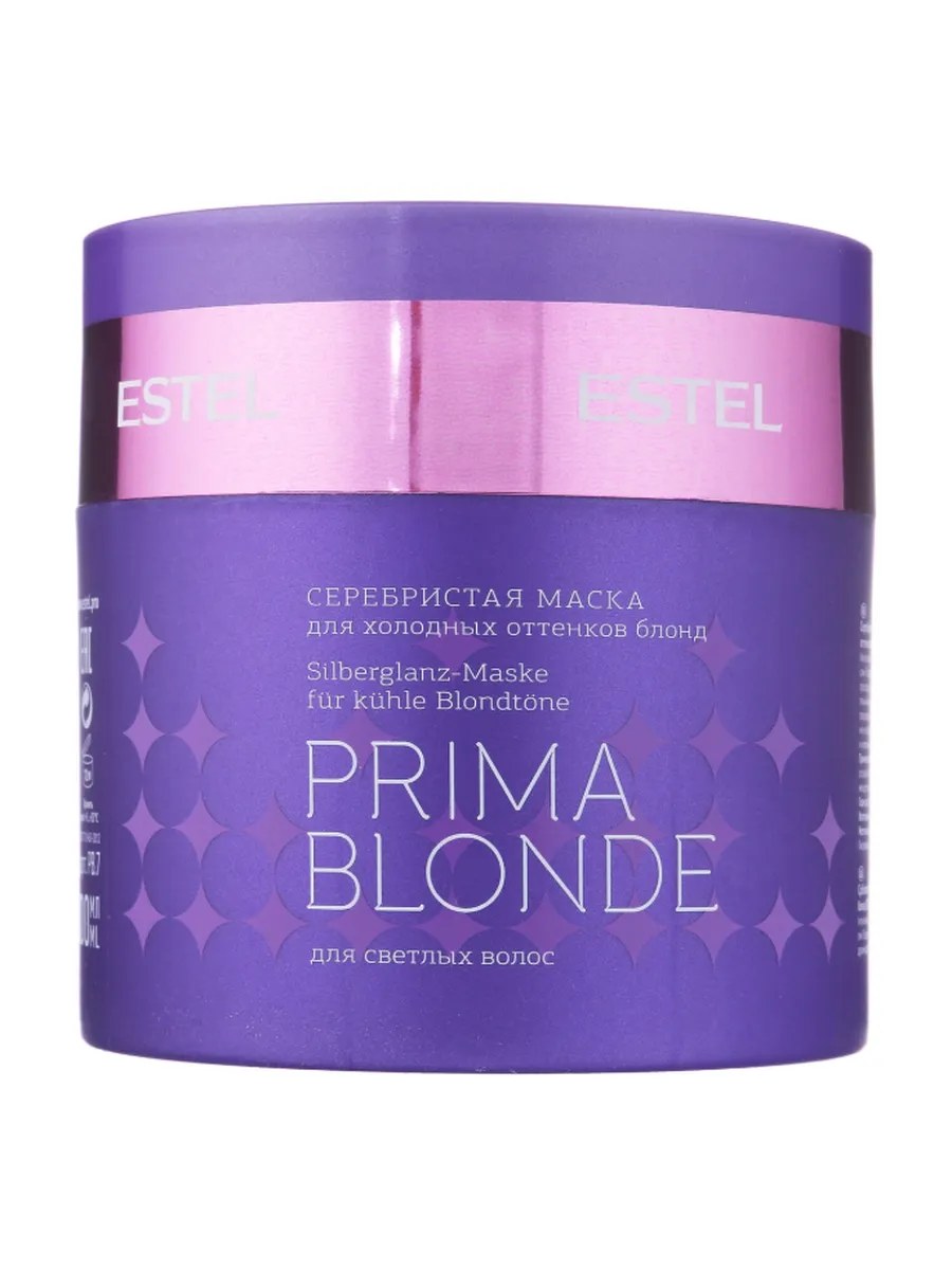 Estel Маска для холодных оттенков блонд Prima Blonde, Серебристый, 300 мл