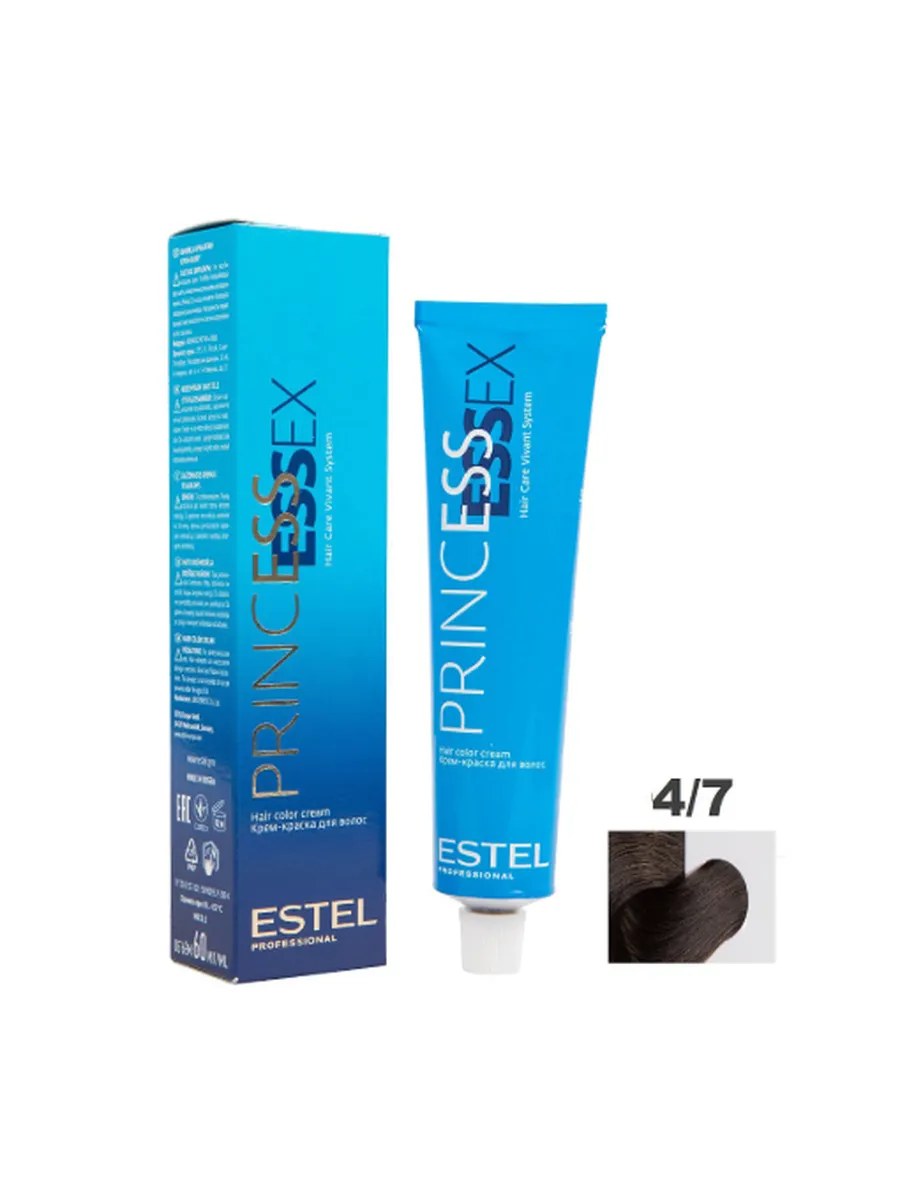 Estel Крем-краска Princess Essex, тон №4/7, Мокко