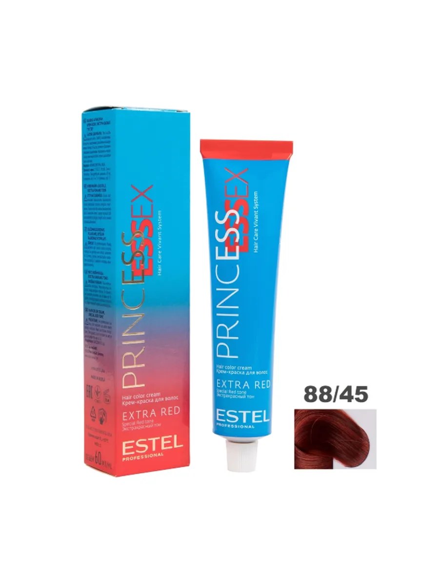 Estel Крем-краска Princess Essex, тон №88/45, Огненное танго