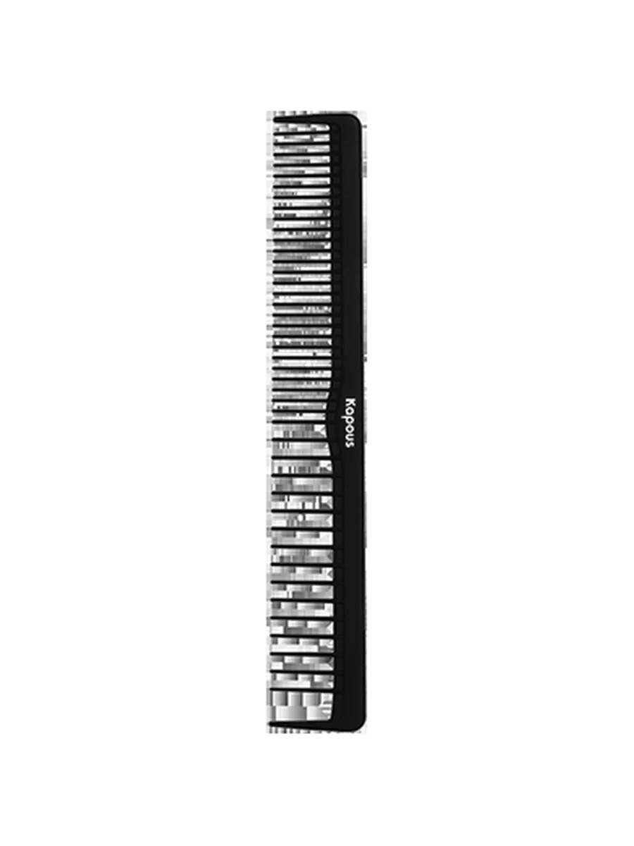 Kapous Professional Расческа парикмахерская Carbon Fiber, 172*27 мм