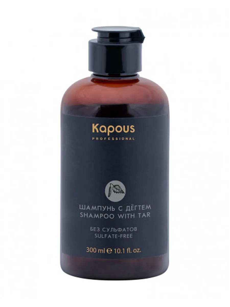 Kapous Professional Tar Шампунь для волос, бессульфатный, с Дегтем, 300 мл