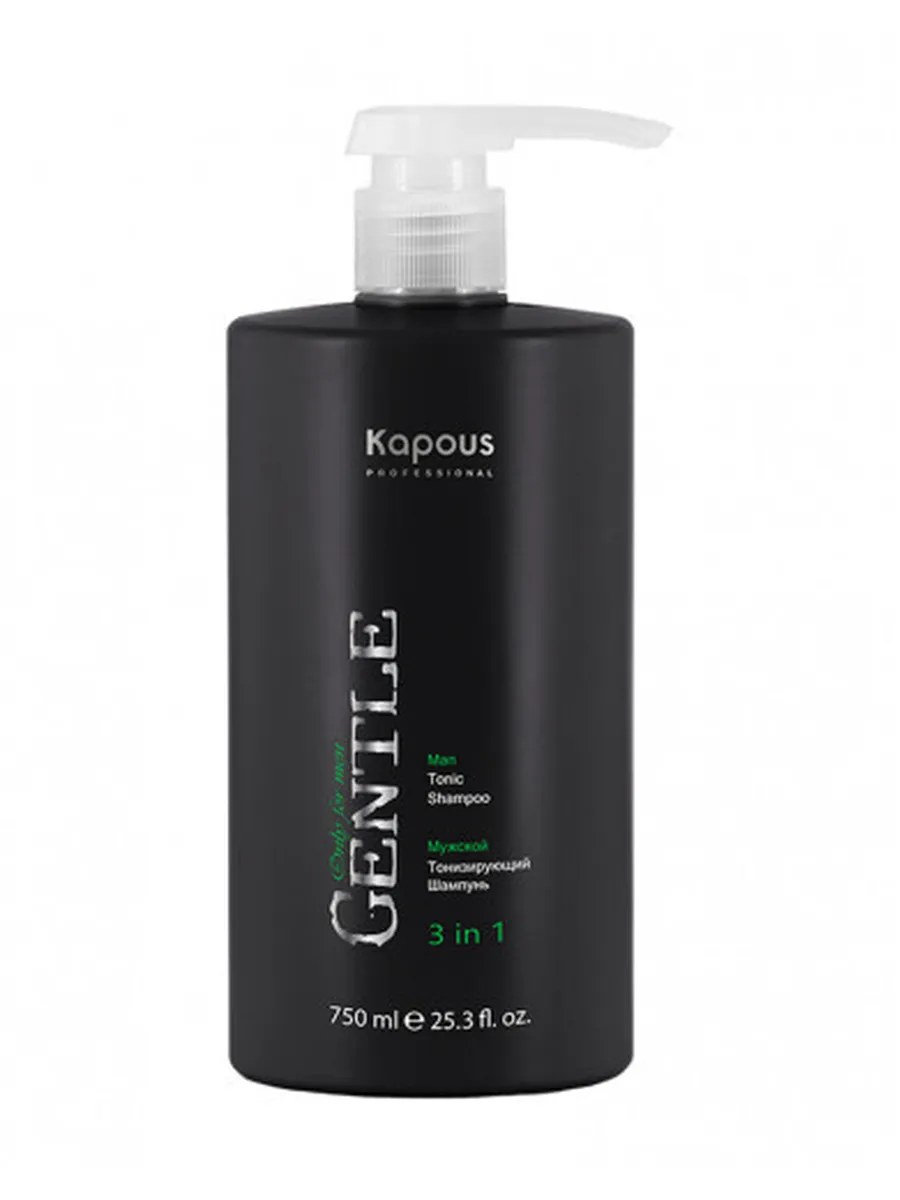 Kapous Professional Gentlemen Шампунь для волос 3 в 1, тонизирующий, 750 мл