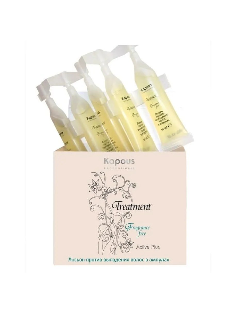 Kapous Professional Treatment Лосьон против выпадения волос Active Plus, в ампулах, 10 мл