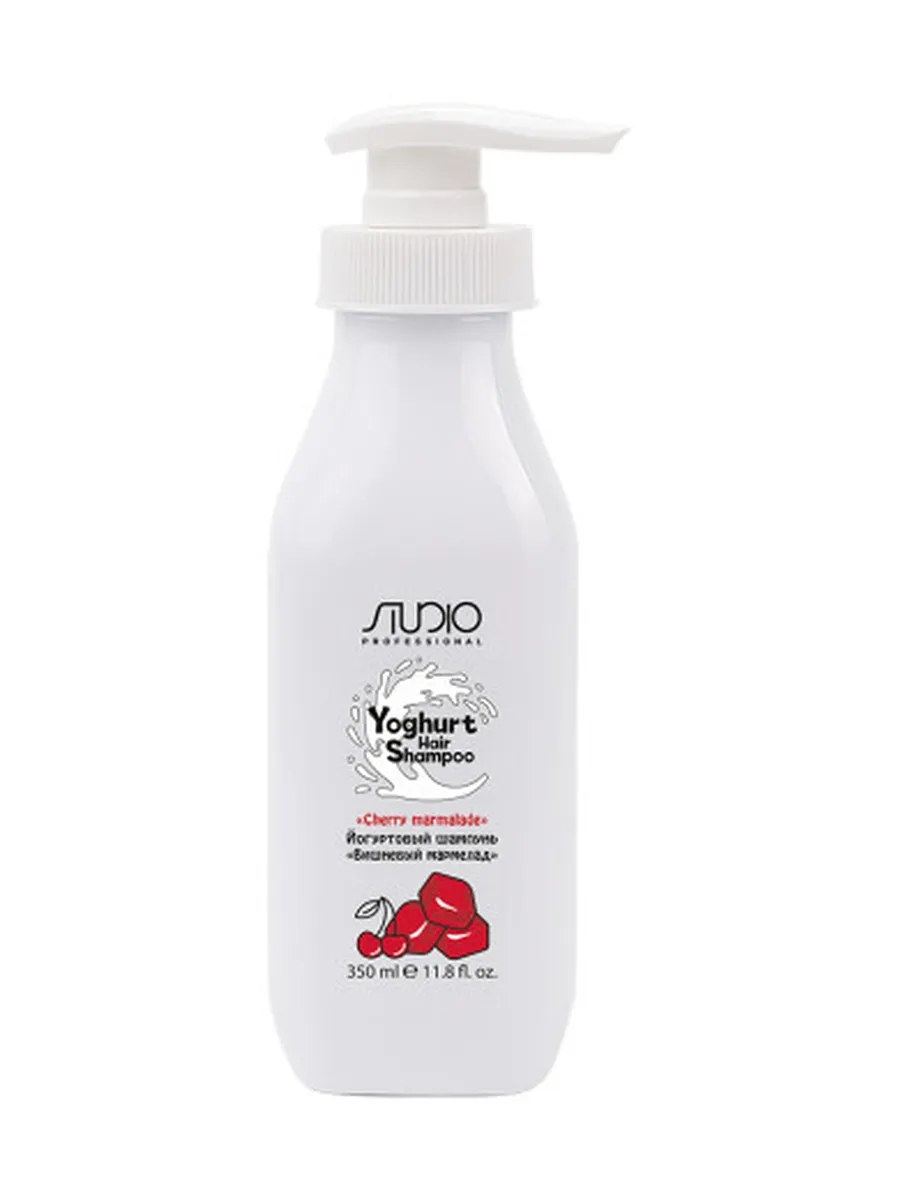 Kapous Studio Professional Yoghurt Шампунь йогуртовый, Вишнёвый мармелад, 350 мл