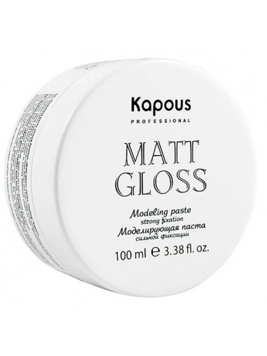 Kapous Professional Паста для волос Matte Gloss, моделирующая, сильная фиксация, 100 мл